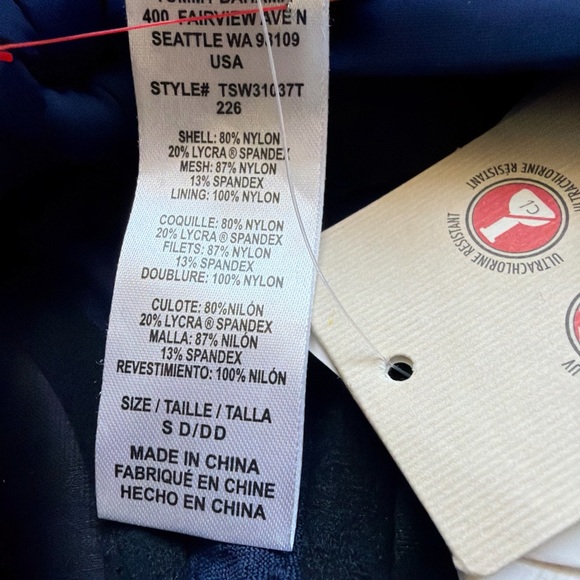 Tommy Bahama Navy Swimsuit - Picture 9 of 11